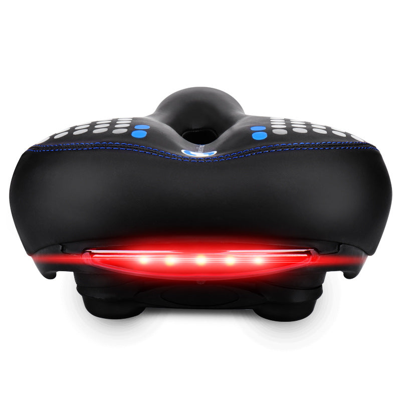 Comfortable Bike Seat with Shock Absorption and Light