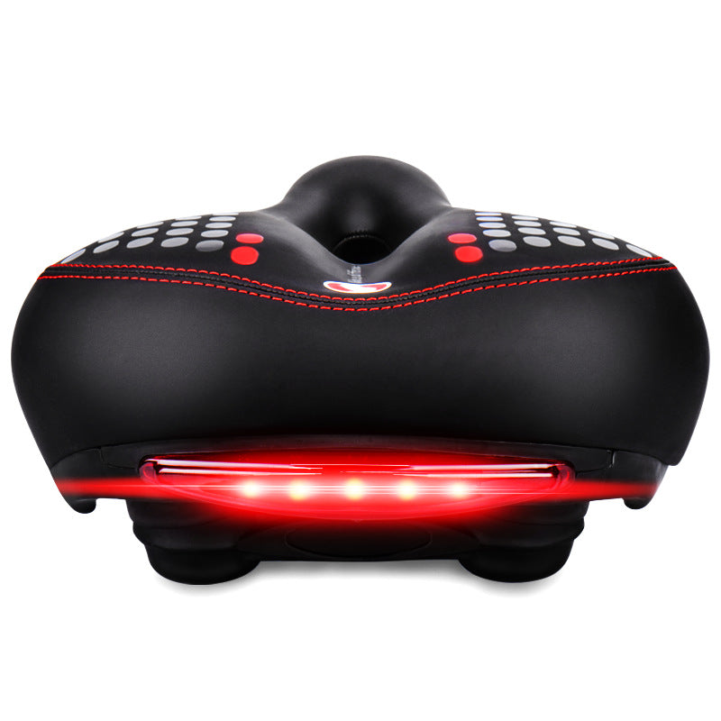 Comfortable Bike Seat with Shock Absorption and Light